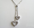 Diamond Hearts Necklace