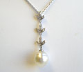 Pearl with Diamonds