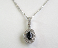 Sapphire & Diamond Necklace