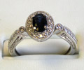 Sapphire Diamond Ring