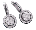 Diamond Earrings 1.12 Ct.tw Center Diamonds