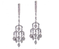 18K White Gold 1.77 Ct.tw Diamond Earrings