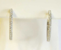 18K White Gold 1.69 Ct.tw Diamond Hoops