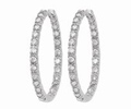Inside  Out Diamond Hoop Earrings