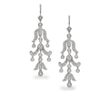 White Gold .66 Ct.tw Diamonds Earrings
