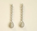 Dangling Diamond Earrings .50 Ct.tw 