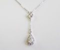 Pear shaped Diamond Necklace
