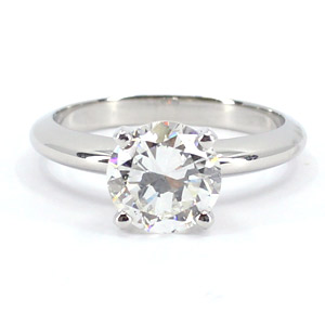 Diamond Ring 1.62 Carat H VS2