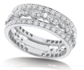 18K White Gold Ring With 1.07 Ct.tw Diamonds