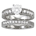 .81 Carat Round Center diamond H SI 2 Plus .50 Carat Rounds
