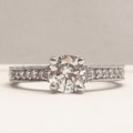 .91 Carat Round Center Diamond  G SI 2