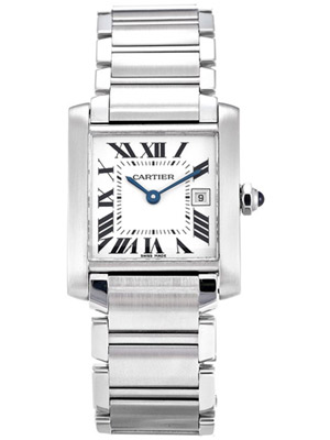Mid size Cartier Tank Francaise Stainless Steel
