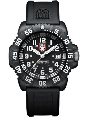 Luminox Navy Seal ColorMark White 'Always Visible' Hands and Markers