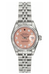 Salmon Dial with Diamonds