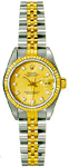Ladies Rolex Gold/Champagne Diamond Dial