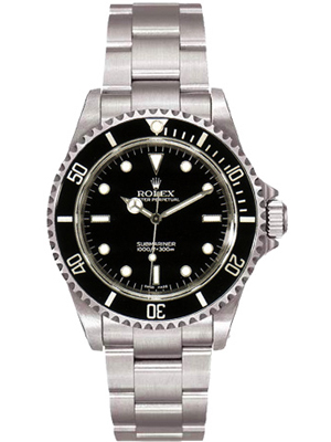 Rolex Submariner Watch Black Dial Stainless Steel (No Date)