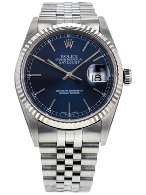 Rolex Datejust Blue Dial Jubilee Band