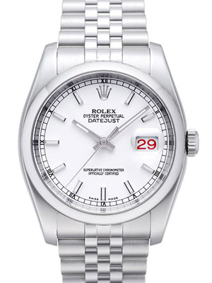 Rolex Men's Oyster Perpetual Datejust With Silver Dial