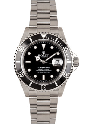 Pre-Owned Rolex Submariner with Black Dial