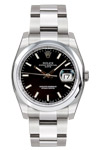 Rolex Perpetual Black Dial 115200