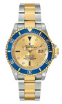 Rolex Submariner 16613 Champagne Serti Dial