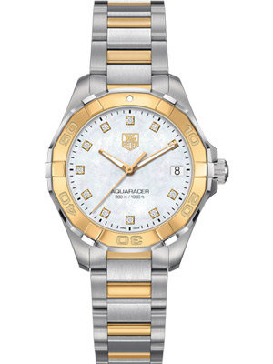 Ladies Tag Heuer WAY1351 35 mm Watch in 18k Solid Gold and Steel