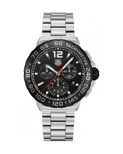formula 1 chronograph black dial men's watch