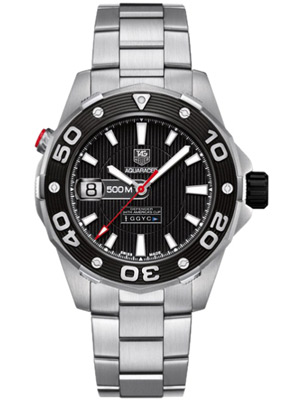 Tag Heuer Aquaracer Automatic Watch With Black Dial & Helium Escape Valve
