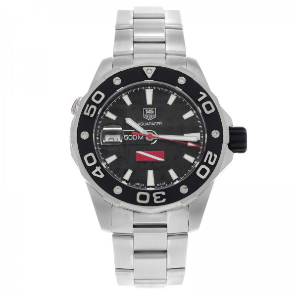 Tag Heuer Aquaracer Automatic Diver Black Dial Helium Escape Valve WAJ