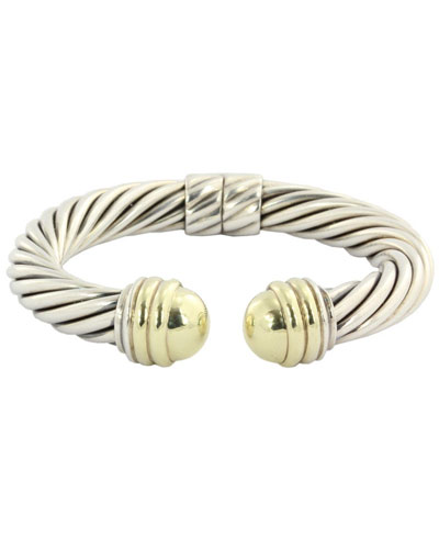 David Yurman Cable Classic Bracelet 14K yellow Sold Sterling Silver 10mm