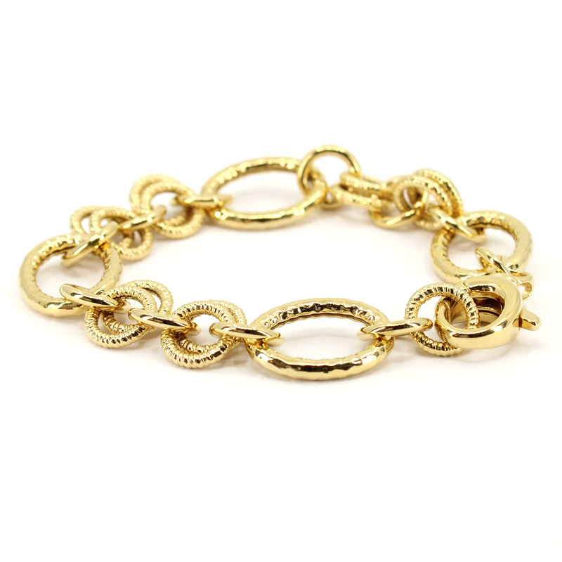 Italian Yellow Gold Vermeil Bracelet Model 534