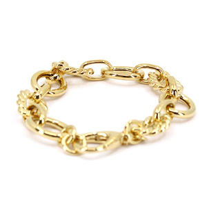 Italian Yellow Gold Vermeil Bracelet 552