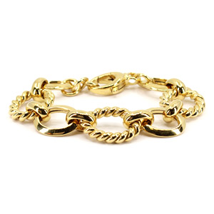 Italian Yellow Gold Vermeil Bracelet