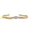 Italian Bracelet in Yellow Gold Vermeil With Magnetic Clasp
