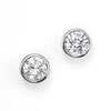 Round Diamond Earrings .53 ct and .55 ct