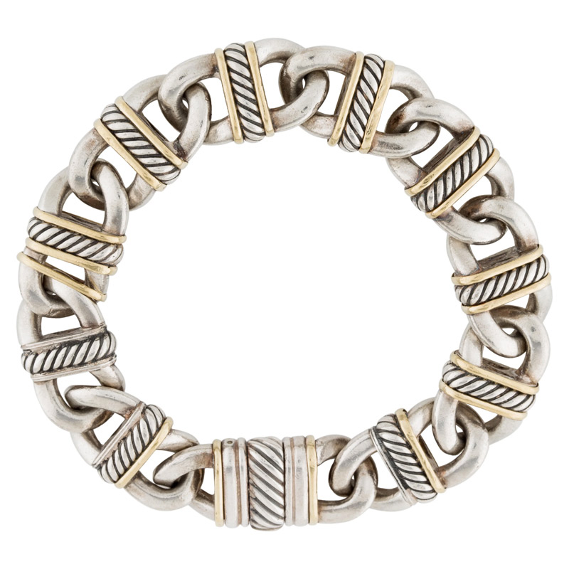 David Yurman Madison Curb Link Bracelet 18K Yellow Gold Link