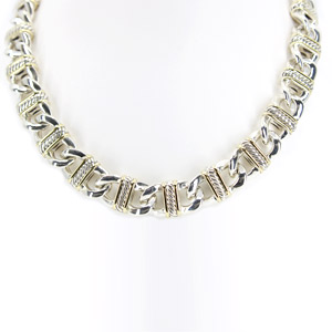 David Yurman Madison Necklace Sterling Silver and 18K Yellow Gold