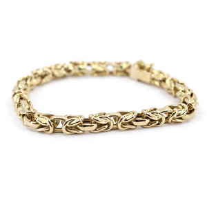 14 K Solid Yellow Gold Italian Bracelet 7-1/2 inches in length