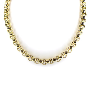 Solid Gold 18K Necklace & Bracelet with Diamonds