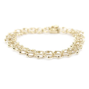 14K Solid Yellow Gold Bracelet