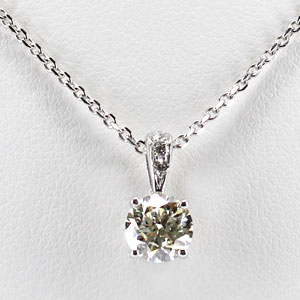1.10 Carat Round Diamond Necklace