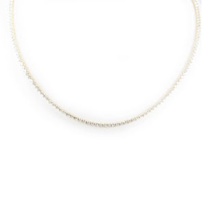 14 K Yellow Gold Necklace With Total 6.85 Carats VS Clarity Diamonds