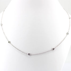Diamond Necklace .50 Carats14K White Gold