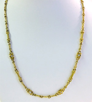 18 K Solid Yellow Gold Judith Ripka Necklace