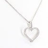 Diamond Heart Necklace with 25 Brilliant Cut Diamonds