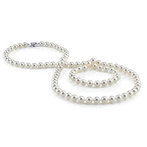 Opera Length 30 inches Long White Akoya Salt Water Cultured Pearl Necklace 7.00 mm