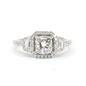 Diamond Engagement Ring 1.08 Carats Certified EGL F VS2 1.78 Ct. tw
