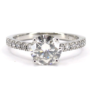 Diamond Platinum Engagement Ring 1.51 Ct. tw GIA Certified I SI 1