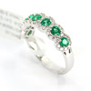 Emeralds and Diamond Ring