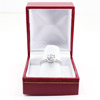 Diamond engagement ring in red box